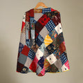 Multicolor Wrap Around Patchwork Cotton Skirt 