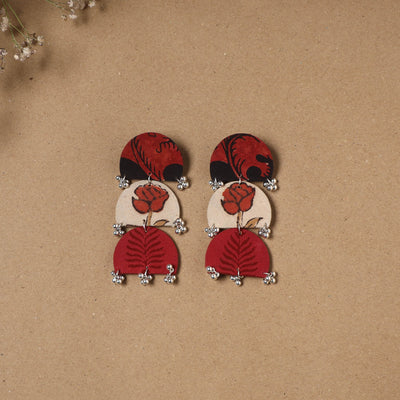 Zeenat ghungroo work fabart handmade earrings - handcrafted