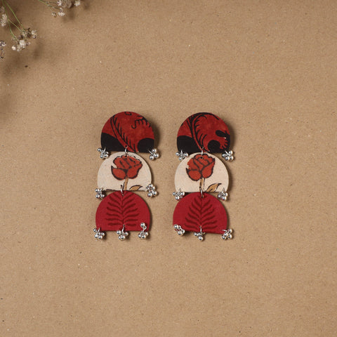 Zeenat ghungroo work fabart handmade earrings - handcrafted