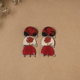 Zeenat ghungroo work fabart handmade earrings - handcrafted