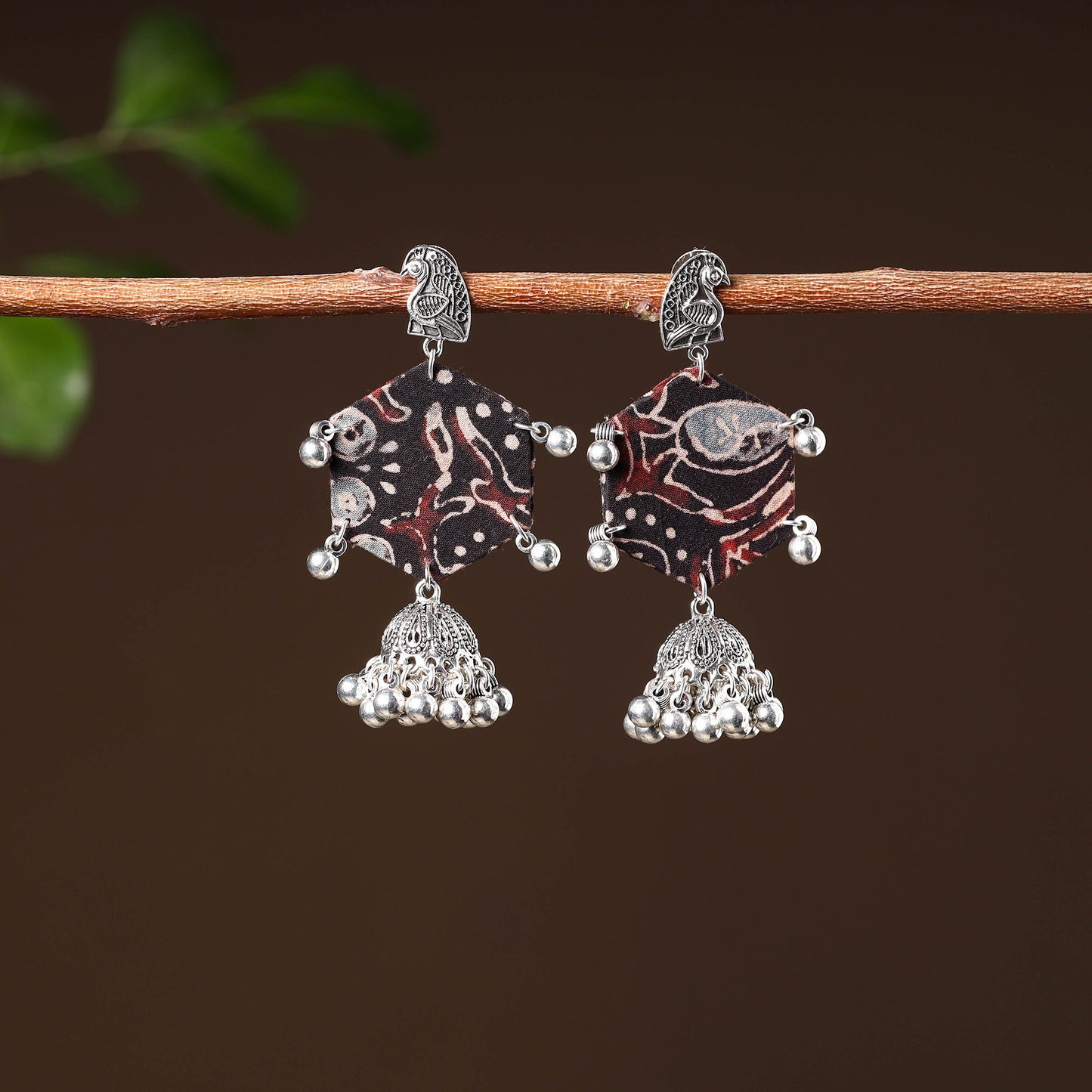 Buy Zoohi Handcrafted GS Fabart Earrings