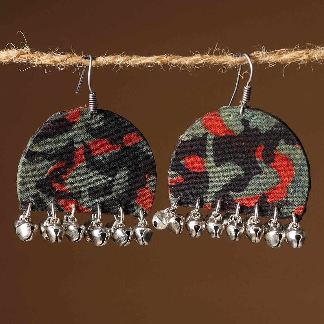 Zoya Ghungroo Work Fabart Earrings