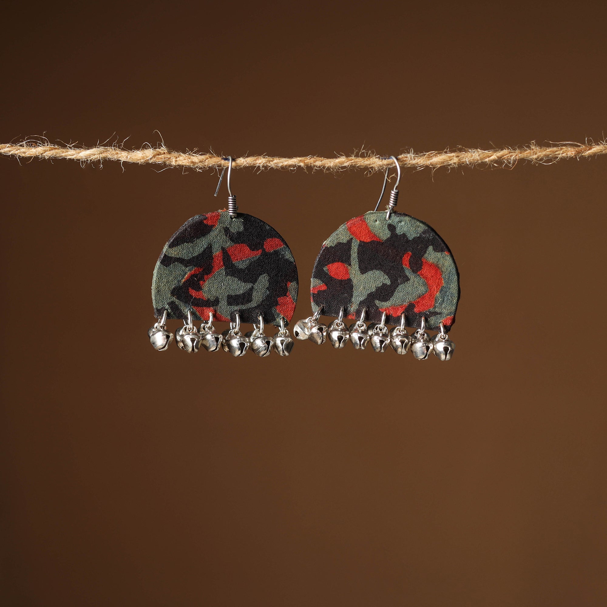 Zoya Ghungroo Work Fabart Earrings