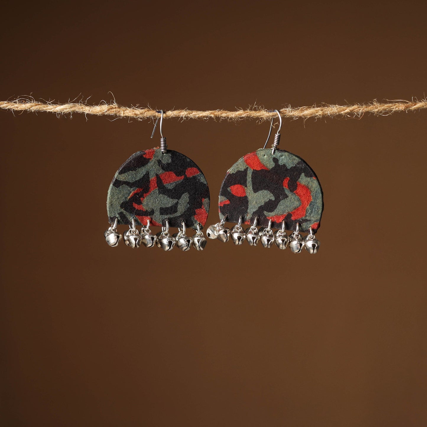 Zoya Ghungroo Work Fabart Earrings