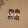 Zoya ghungroo work fabart handmade earrings - handcrafted