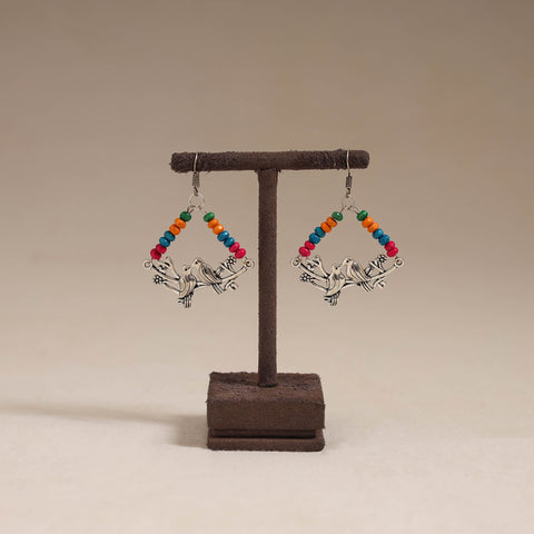 Multicolor - zunaira wooden beads earrings with german