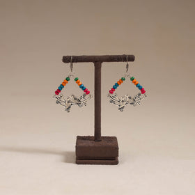 Multicolor - zunaira wooden beads earrings with german