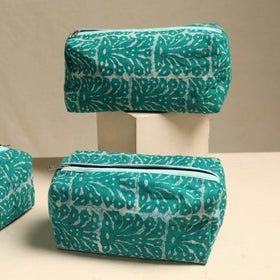  Handmade Cotton Toiletry Bags – Travel Set of 3 