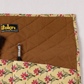 Multipurpose segmented storage wrap pouch/case - handcrafted