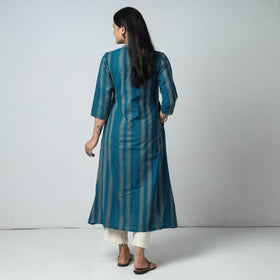 Buy Jacquard Cotton Long Kurta for Women