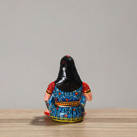  Musician (Female) - Banaras Handpainted Wooden Toy / Home Decor Item 48 
