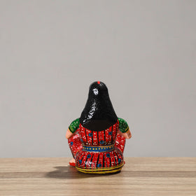  Musician (Female) - Banaras Handpainted Wooden Toy / Home Decor Item 52 