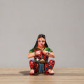  Musician (Female) - Banaras Handpainted Wooden Toy / Home Decor Item 52 