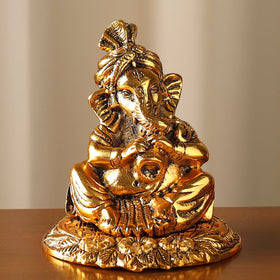 Musician Ganesha - Handmade God Idol