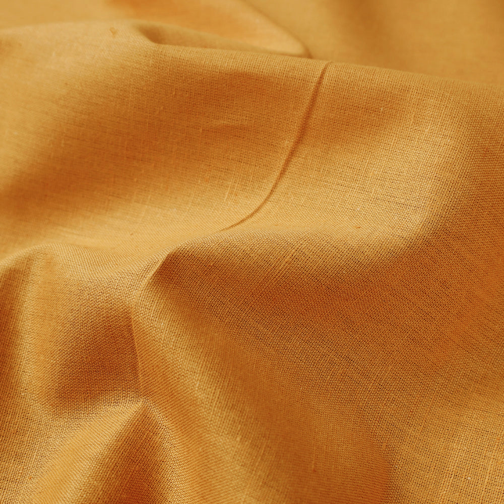 Mustard yellow - flex cotton prewashed plain fabric 07