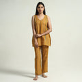 Buy Jacquard Cotton Top & Pyjama Night Suit Set Online at iTokri.com