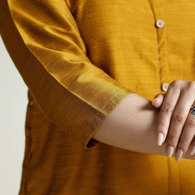  Plain Silk Long Kurta for Women