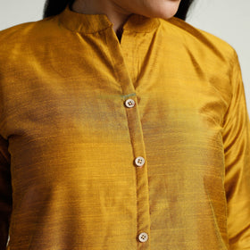  Plain Silk Long Kurta for Women