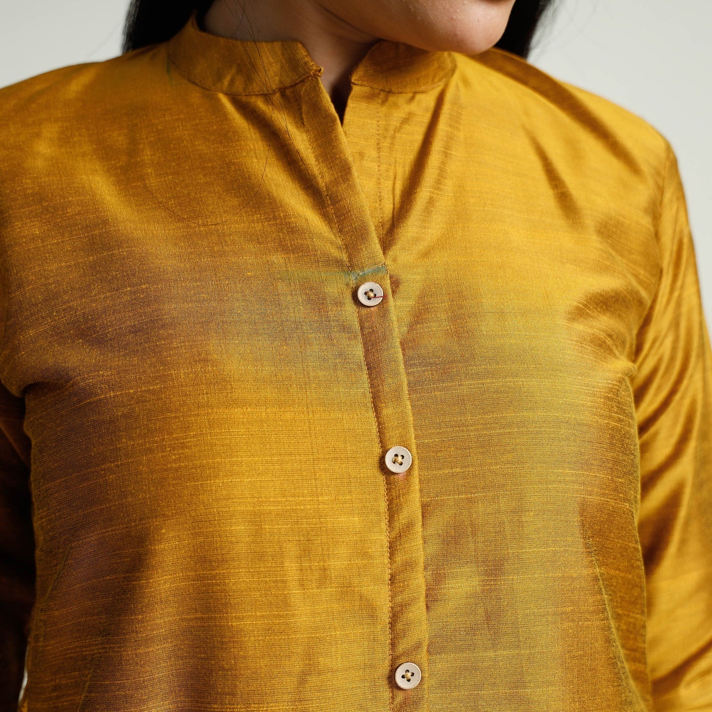  Plain Silk Long Kurta for Women