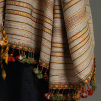 Kutch Embroidery Handwoven Silk x Woolen Shawl 35