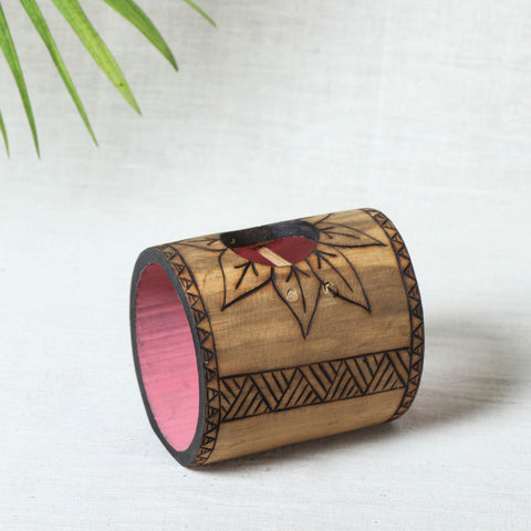  Natural Bamboo Single Candle Stand 