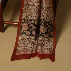 Natural dyed bagru chanderi silk 3pc unstitched dress