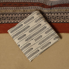 Natural dyed bagru chanderi silk 3pc unstitched dress