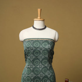 Natural dyed bagru chanderi silk 3pc unstitched dress