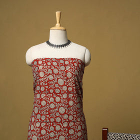 Natural dyed bagru cotton 3pc unstitched dress material 01