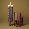 Natural dyed bagru cotton 3pc unstitched dress material 02
