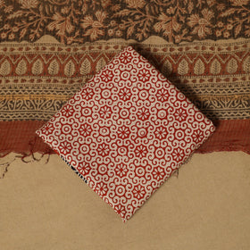 Natural dyed bagru cotton 3pc unstitched dress material 02