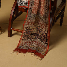 Natural dyed bagru cotton 3pc unstitched dress material 02