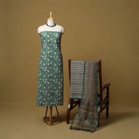 Natural dyed bagru cotton 3pc unstitched dress material 03