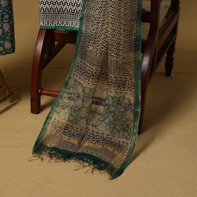 Natural dyed bagru cotton 3pc unstitched dress material 03