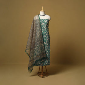 Natural dyed bagru cotton 3pc unstitched dress material 03