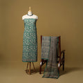 Natural dyed bagru cotton 3pc unstitched dress material 05
