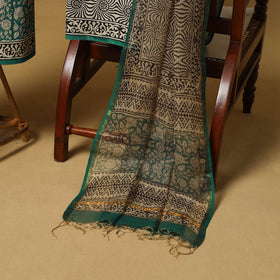 Natural dyed bagru cotton 3pc unstitched dress material 05