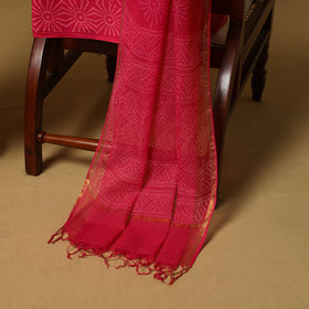 Natural dyed bagru cotton 3pc unstitched dress material 08