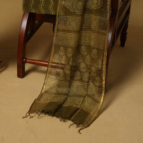 Natural dyed bagru cotton 3pc unstitched dress material 09