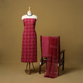 Natural dyed bagru cotton 3pc unstitched dress material 11