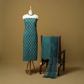 Natural dyed bagru cotton 3pc unstitched dress material 12