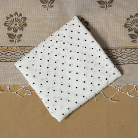 Natural dyed bagru cotton 3pc unstitched dress material 16