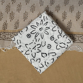 Natural dyed bagru cotton 3pc unstitched dress material 17