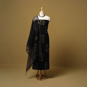 Natural dyed bagru cotton 3pc unstitched dress material 19