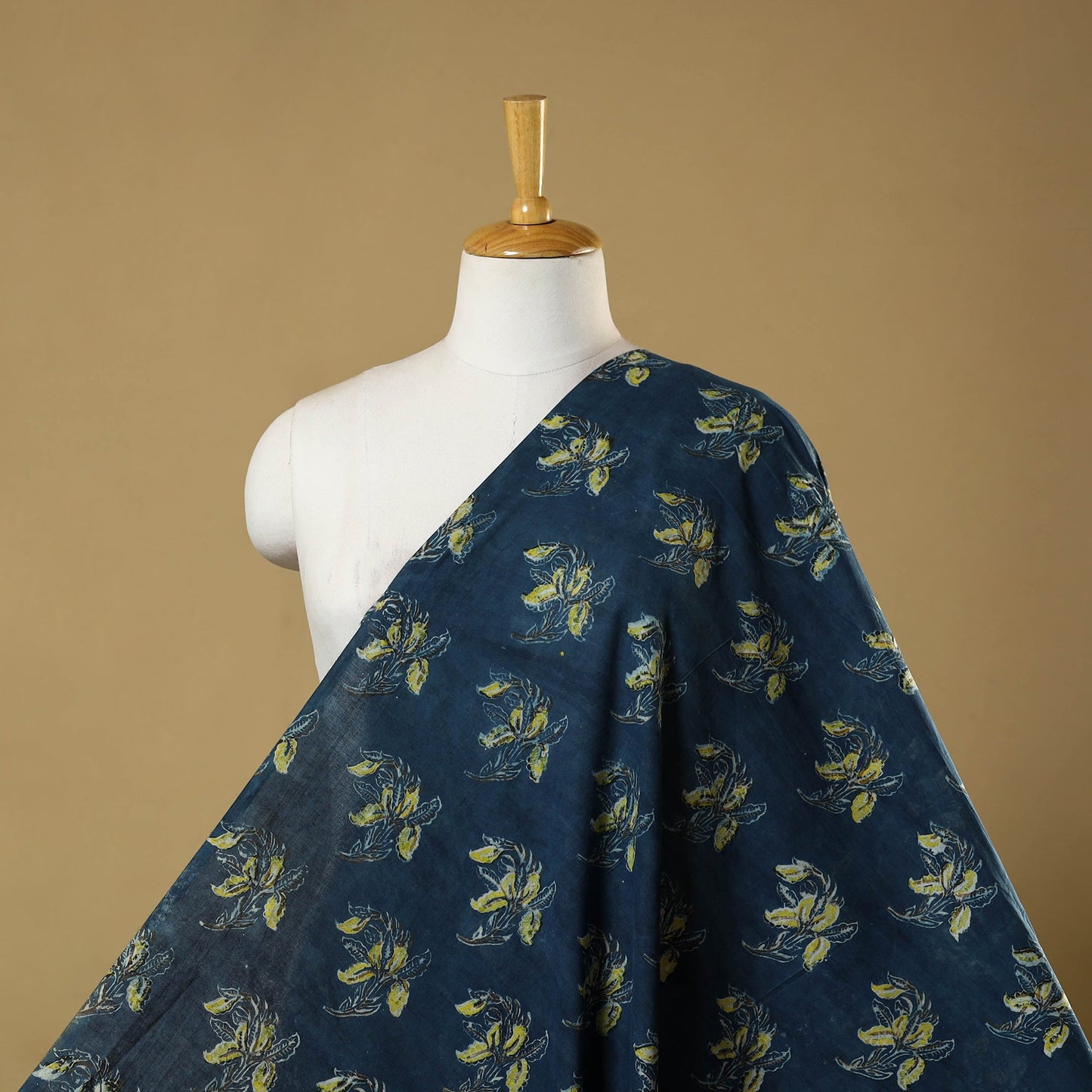 Natural dyed bagru dabu fabric 13 - handcrafted