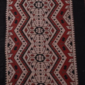 Natural dyed brush design cotton fabric 01 - handcrafted