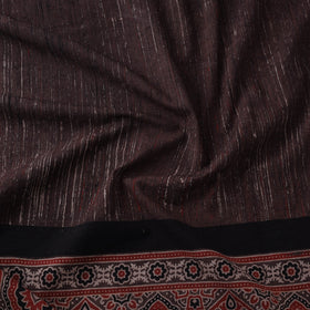 Natural dyed brush design cotton fabric 06 - handcrafted