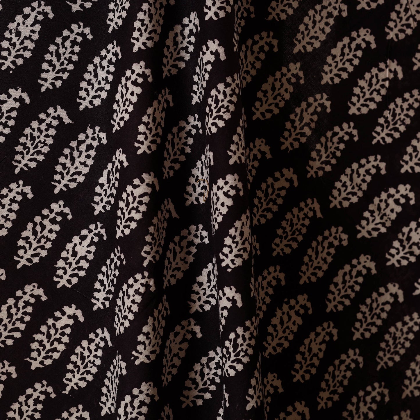 Natural dyed cotton bagh fabric 12 - handcrafted
