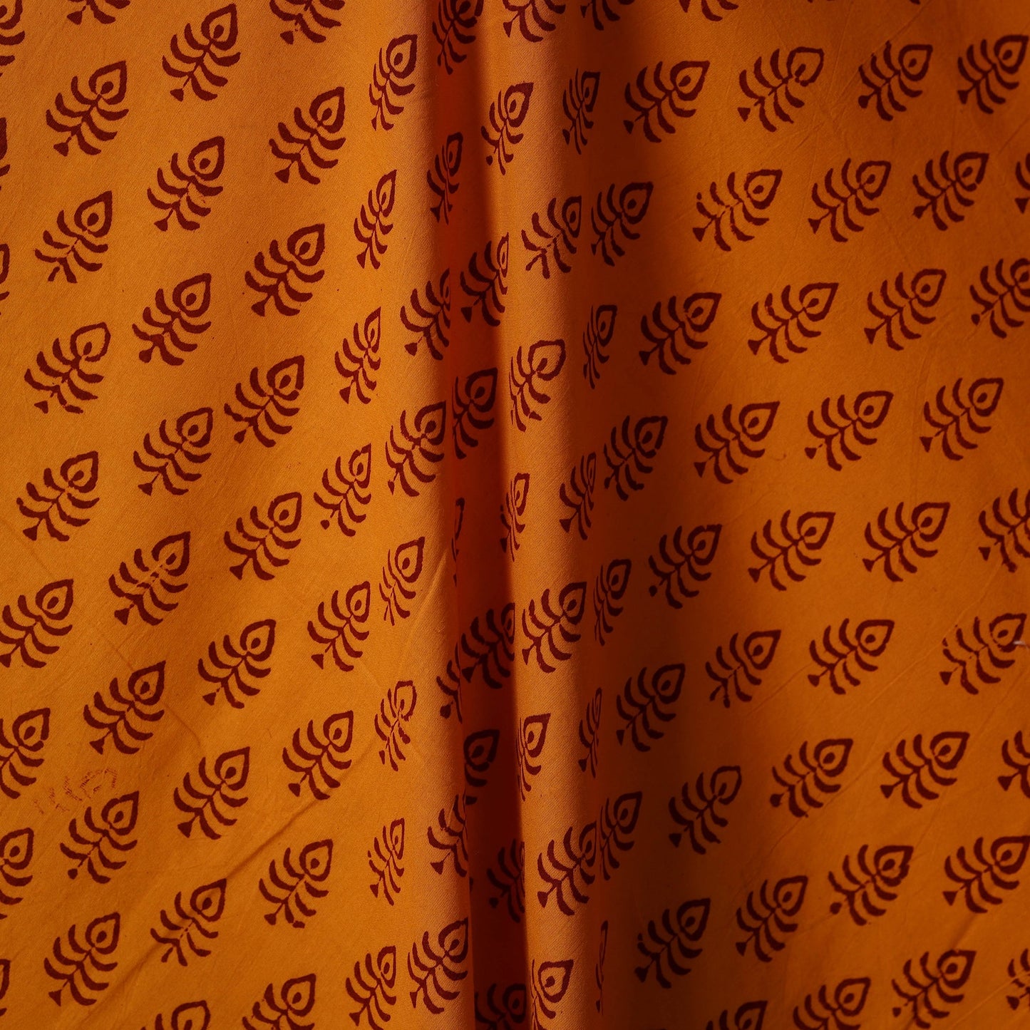 Natural dyed cotton bagh fabric 13 - handcrafted