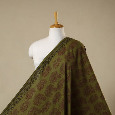 Natural dyed cotton bagh fabric 18 - handcrafted